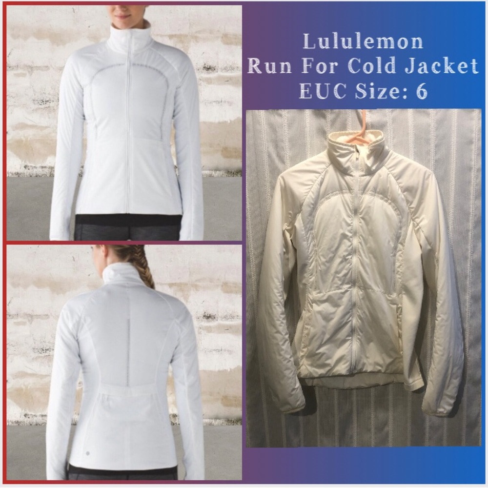 Lululemon Run For Cold Jacket Insulated Puff Lightweight 6 Primaloft 6 Small